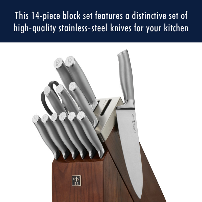 Henckels Modernist 14 Piece Stainless Steel Knife Block Set & Reviews